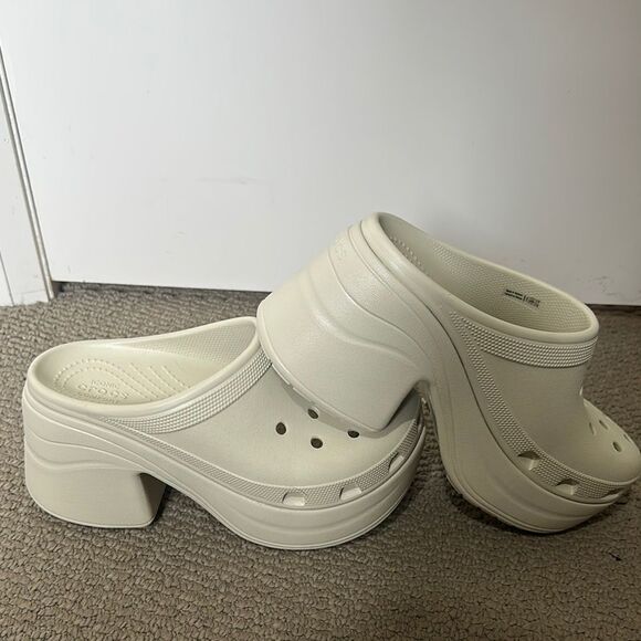 CROCS Off-White Siren Clogs Platform - Picture 2 of 3